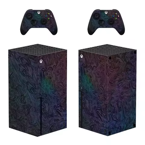 Custom Design Wave Skin Sticker Decal Cover for Xbox Series X Console and 2 Controllers XSX Skins Vi