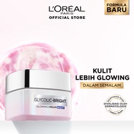 LOreal Paris Glycolic Bright Glowing Night Cream - Skin Brightening Krim Malam Pelembab Loreal Glyco