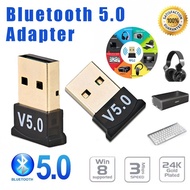 【Fast Delivery】Bluetooth 5.0 Adapter USB Bluetooth Receiver Sender For Computer/Printer/Keyboard/Mouse/Earphone/Speaker