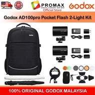 ORIGINAL GODOX AD100 PRO KIT POCKET FLASH 2KIT OUTDOOR STROBE TTL AD100pro - GODOX MALAYSIA