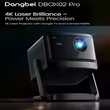 Dangbei DBOX02 Pro 4K Laser Projector HDR10+ 2000 ISO Lumens Auto Keystone Dolby Audio Home Theater