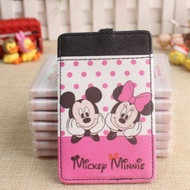 Disney Mickey &amp; Minnie Mouse Polka Dots Ezlink Card Holder With Keyring