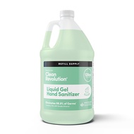 Liquid Gel Hand Sanitizer, 128 Fl. Oz Refill Supply Container| Eliminates 99.9% of Germs | Gentle & 