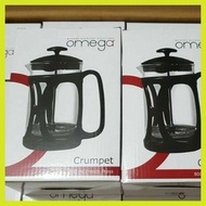⇧ ┇ ◶ Omega Crumpet French Press 800ml/600ml