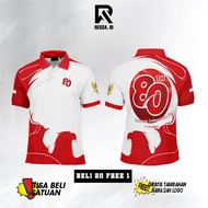 RA Indonesian Independence Day Committee Shirt 80th August 17, 2025 Men's/Wanita Free custom name an
