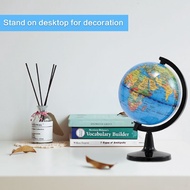 360 Degree Rotating World Globe Earth Atlas Map 14.2cm Desk Stand Globe