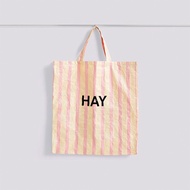 กระเป๋าผ้าใบพลาสติกลายทาง HAY Candy Stripe สีสันสดใส สไตล์ยุโรปเหนือ กระเป๋าใส่ของแบบลำลองสำหรับใช้ใ