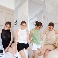 Mesh Sleeveless Top-Wear A Cool Wfh.