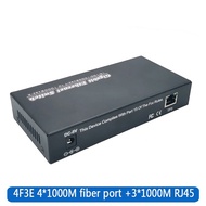 TECHCHIP-1000M Optic Media Converter 4 SC to 3 RJ45 Gigabit Fiber Optical Transceiver 2A&2B Ports 13
