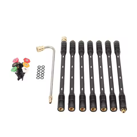 Copper‑Built Pressure Washer Extension Wand 4000PSI, Quick Connect Fitting, 6 Spray Nozzles for Gutt