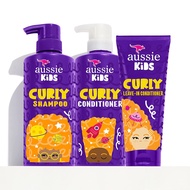 Aussie Kids Shampoo, Conditioner for Curly Hair All Hair, Leave-in Conditioner & Detangle Sulfate Fr
