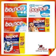 Sg Stock Bounce Fabric Softener Dryer Sheets, Outdoor Fresh | Fresh Linen | WrinkleGuard | Unscented