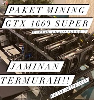 Paket Mining Rig Crypto 1660s 1660 Super 1-6 VGA TERIMA BERES