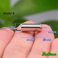 Coreless Motor 615 DC 3.7V Mini RC Drone Dynamo 6x15 45000 rpm Black White Cable