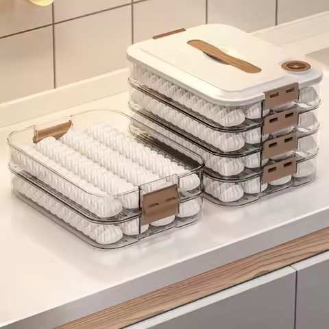 Dumpling Storage Frozen Box Refrigerator Frozen Dumplings Multi-layer Food Grade Household Dumpling 