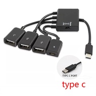 4 Port USB Hub OTG USB Splitter Adapter Type C Hub Micro USB HUB Extension Adapter for Smartphone Ta