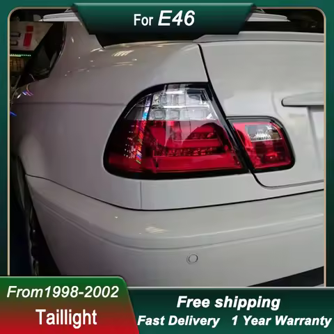 Car styling Tail Lights For BMW 3 series E46 1998-2005 2 doors FULL LED Tail Lamp Dynamic Signal Lig