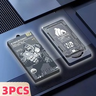 3Pcs Tempered Glass for Vivo S30 GN X300 Y200i Y58 T4x T3x Y300t Y200t Y300i Iqoo Z10x Z9x Dust Free