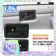 1Pair Car Inside Door Handles 55176476AB, 55176477AB for Jeep Wrangler YJ TJ 1984-2004 Interior Door