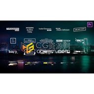 PremierPRO -20 unique glitch effects, modern technological sense, dynamic font design, title animati