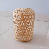 Bulb Retro Chandelier Making Zen Lampshade Leisure Home Lamp Holder Lantern Handmade Bamboo Decorati