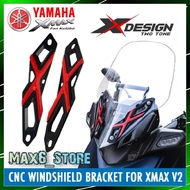 XMAX V2 WINDSHIELD BRACKET HOLDER ALLOY XMAX250 V2 VISOR BRACKET ALUMINUM QUALITY XMAX 250 FRONT VISOR BRACKET PROTECTED