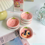 🌻Taiwan Shipping Cute Strawberry Ceramic Dipping Sauce Sauce Sauce Sauce Household Seasoning Sauce V