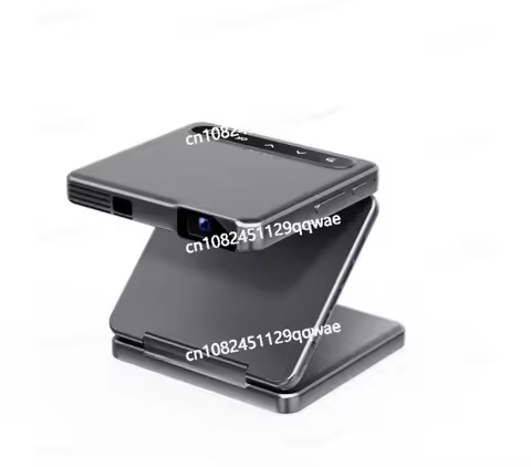 Deep space Ash Tri-Fold Portable Projector DLP Mini Pocke Projector One-Click Screen Mirroring Type-