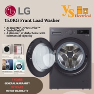 (KL/SEL/N.SEMBILAN) LG 15.0KG Front Load Washing Machine F2515SNTGE