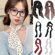 Polka Dot Long Scarf Women Lightweight Satin Neck Scarf Fashion Pc 1 Accessory Wrap Gift K9y2