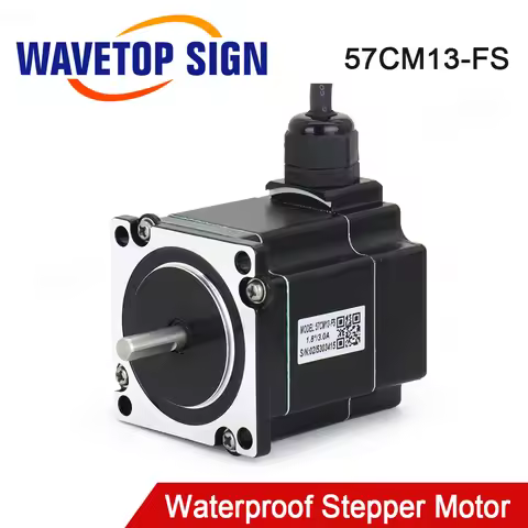 WaveTopSign Leadshine 2Phase Waterproof Stepper Motor Nema23 57CM13-FS For Co2 Laser Cutting and Eng