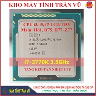 CPU i7 2600 3770 last cover installed for H61, H71, B75 SK1155 with free thermal paste Intel Core i7