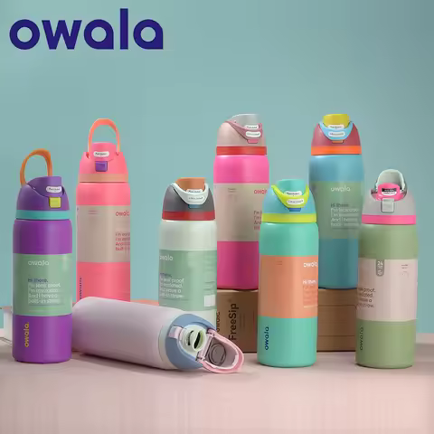 NEW Original Owala Insulated Stainless Steel Water Bottle with Straw, BPA-Free Sports Water Bottle