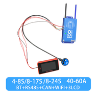 DALY 100BALANCE 4s-24s 40A 60a 80a 100A 150a Smart BMS Lifepo4 Li-ion 1A Active Balance BT WIFI+LCD