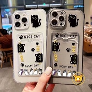 Cute Black Cat Wallet Casing For Realme C67 C65 C63 C61 C55 C53 C51 C35 C33 C33S C31 C30 C30S C11 5G