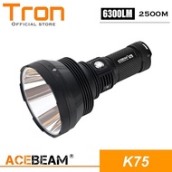 SENTER ACEBEAM K75 LONG THROW LIGHT - 6300 LUMEN 2500 METER THROW - CAHAYAMEGAH