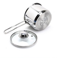 FiveStar 430 Stainless Steel Porridge Pot for Babies with 3-layer glass lid and handle Stainless Ste