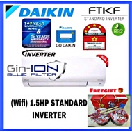 DAIKIN 1.5HP STANDARD INVERTER R32 AIR-CONDITIONER FTKF-SERIES BUILD-IN WIFI (GIN-ION) (FTKF35B/RKF35A-3WMY-LF)
