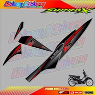 STRIPING VARIASI HONDA SUPRA X 125 ( 2008 - 2012 ) / STIKER LIST MOTOR HONDA SUPRA X 125 GEN 1