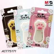M&G Cat Paw Correction Tape 6 Meters Long 3 Colors Available ACT75171
