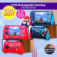 X7M 500 Games In 1 Rechargeable Gameboy Classic Toys Arcade Game Console Konsol Permainan X7M充电款游戏机