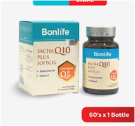 【Bonlife】Sacha Inchi Q10 Plus Softgel High Blood Pressure Heart Health Energy Boost Gel Lembut Jamu 