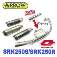 Exhaust QJMotor SRK250R SRK250S Full System Stainless Steel Design ARROW Muffler Accessories Ekzos M