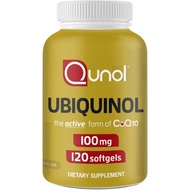 Qunol Ubiquinol (Active CoQ10) 100 mg 120 Softgels (No.4066)