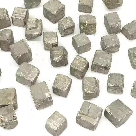Natural Stone High Density Chalcopyrite Healing Crystal Cube Quartz Ore Pyrite Fool's Gold Gems Mine