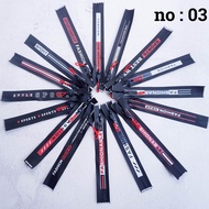 Resleting Saku Zipper Waterproof No 3 Udah Sama Kepala 6 inci