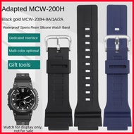 【Watch Strap】 AE-1400 bands for watch MCW-200H/AE1500WH sports resin silicone strap bracelet PU wate