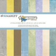 49 and Market Curators Botanical 12x12 Cardstock - Solids (8pcs) For Scrapbooks, Journals