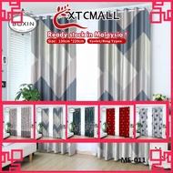 1Pcs/pack Modern Ring Type Langsir Semi Blackout Thickening Shading Heat Insulation Sliding Door/ Window Curtain