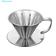 DOREEN1 Coffee Filter Holder, 304 Stainless Steel V-Shape Coffee Dripper, Portable V60 Drip Type Coffee Brewing Cup Pour Over Coffees Dripper Cup Coffee Accessories